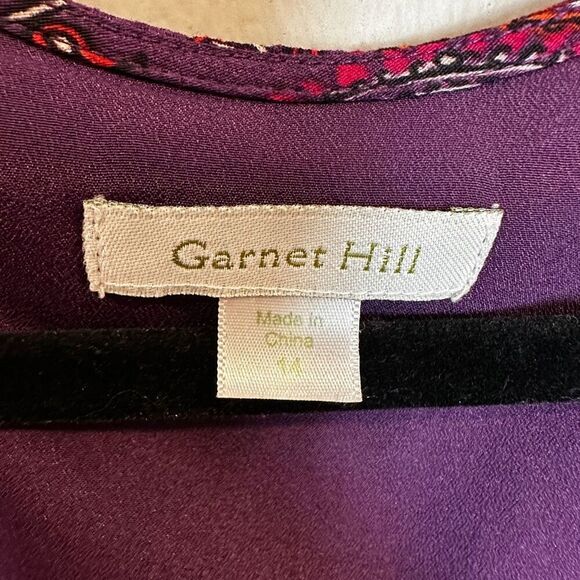 Garnet Hill Floral Shift Dress 14 - Picture 2 of 9